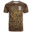 1sttheworld Tee - Rochead Family Crest T-Shirt - Celtic Vintage Dragon With Knot A7 | 1sttheworld
