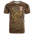 1sttheworld Tee - Durward Family Crest T-Shirt - Celtic Vintage Dragon With Knot A7 | 1sttheworld
