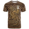 1sttheworld Tee - Aldington Family Crest T-Shirt - Celtic Vintage Dragon With Knot A7 | 1sttheworld