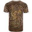 1sttheworld Tee - Ellem or Elm Family Crest T-Shirt - Celtic Vintage Dragon With Knot A7 | 1sttheworld