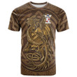 1sttheworld Tee - MacNaughton or MacNaughten Family Crest T-Shirt - Celtic Vintage Dragon With Knot A7 | 1sttheworld