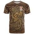1sttheworld Tee - Moncreiff Family Crest T-Shirt - Celtic Vintage Dragon With Knot A7 | 1sttheworld