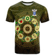 1sttheworld Tee - Garvine or Garvan Family Crest T-Shirt - Celtic Wheel of the Year Ornament A7 | 1sttheworld