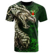 1sttheworld Tee - Fordyce Family Crest T-Shirt - Dragon & Claddagh Cross A7 | 1sttheworld