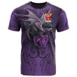 1sttheworld Tee - Scrymgeour Family Crest T-Shirt - Dragon Purple A7 | 1sttheworld