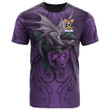 1sttheworld Tee - Burnside Family Crest T-Shirt - Dragon Purple A7 | 1sttheworld