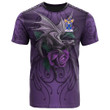 1sttheworld Tee - Wardlaw Family Crest T-Shirt - Dragon Purple A7 | 1sttheworld