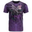 1sttheworld Tee - MacLeay Family Crest T-Shirt - Dragon Purple A7 | 1sttheworld