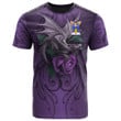 1sttheworld Tee - Hill Family Crest T-Shirt - Dragon Purple A7 | 1sttheworld