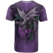 1sttheworld Tee - Peacock Family Crest T-Shirt - Dragon Purple A7 | 1sttheworld