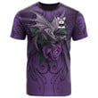 1sttheworld Tee - Spot Family Crest T-Shirt - Dragon Purple A7 | 1sttheworld