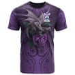 1sttheworld Tee - Glasgow Family Crest T-Shirt - Dragon Purple A7 | 1sttheworld