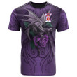 1sttheworld Tee - Gray Family Crest T-Shirt - Dragon Purple A7 | 1sttheworld