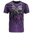 1sttheworld Tee - Handyside Family Crest T-Shirt - Dragon Purple A7 | 1sttheworld