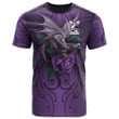 1sttheworld Tee - Glendinning Family Crest T-Shirt - Dragon Purple A7 | 1sttheworld