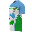 1sttheworld Clothing - Djibouti Active Flag Baseball Jersey A35