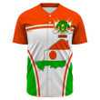 1sttheworld Clothing - Niger Active Flag Baseball Jersey A35
