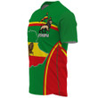 1sttheworld Clothing - Ethiopia Lion Active Flag Baseball Jersey A35