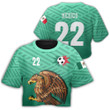 1sttheworld Clothing - Mexico Soccer Jersey Style - Croptop T-shirt A95 | 1sttheworld