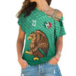 1sttheworld Clothing - Mexico Soccer Jersey Style - One Shoulder Shirt A95 | 1sttheworld