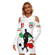 1sttheworld Clothing - Mexico Soccer Jersey Style Violet -  Women's Tight Dress A95 | 1sttheworld