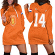 1sttheworld Clothing - Netherlands Soccer Jersey Style - Hoodie Dress A95 | 1sttheworld