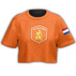 1sttheworld Clothing - Netherlands Soccer Jersey Style - Croptop T-shirt A95 | 1sttheworld