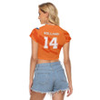 1sttheworld Clothing - Netherlands Special Soccer Jersey Style - Women's Raglan Cropped T-shirt A95 | 1sttheworld