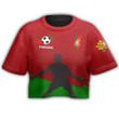 1sttheworld Clothing - Portugal Special Soccer Jersey Style - Croptop T-shirt A95 | 1sttheworld