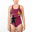 1sttheworld Clothing - Qatar Special Soccer Jersey Style - Women Low Cut Swimsuit A95 | 1sttheworld