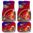 1sttheworld Front And Back Car Mats - American Samoa Hibiscus Polynesian Front And Back Car Mats | 1sttheworld
