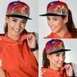1sttheworld Snapback Hat - American Samoa Turtle Hibiscus Ocean Snapback Hat A95