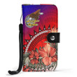 1sttheworld Wallet Phone Case - American Samoa Turtle Hibiscus Ocean Wallet Phone Case A95