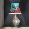 1sttheworld Bell Lamp Shade - American Samoa Turtle Hibiscus Ocean Bell Lamp Shade | 1sttheworld
