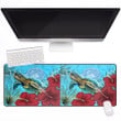 1sttheworld Mouse Mat - American Samoa Turtle Hibiscus Ocean Mouse Mat A95