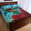 1sttheworld Quilt Bed Set - American Samoa Turtle Hibiscus Ocean Quilt Bed Set A95