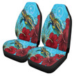 1sttheworld Car Seat Covers - Chuuk Turtle Hibiscus Ocean Car Seat Covers A95