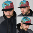 1sttheworld Snapback Hat - Chuuk Turtle Hibiscus Ocean Snapback Hat A95
