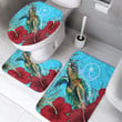 1sttheworld Bathroom Set - Chuuk Turtle Hibiscus Ocean Bathroom Set | 1sttheworld
