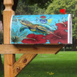 1sttheworld Mailbox Cover - Cook Islands Turtle Hibiscus Ocean Mailbox Cover | 1sttheworld
