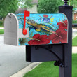 1sttheworld Mailbox Cover - Turtle Hibiscus Ocean Mailbox Cover A95