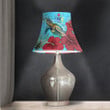 1sttheworld Bell Lamp Shade - Cook Islands Turtle Hibiscus Ocean Bell Lamp Shade | 1sttheworld
