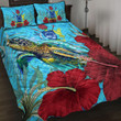 1sttheworld Quilt Bed Set - Cook Islands Turtle Hibiscus Ocean Quilt Bed Set | 1sttheworld
