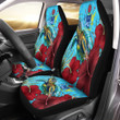 1sttheworld Car Seat Covers - Cook Islands Turtle Hibiscus Ocean Car Seat Covers | 1sttheworld
