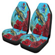 1sttheworld Car Seat Covers - Turtle Hibiscus Ocean Car Seat Covers A95