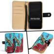 1sttheworld Wallet Phone Case - Turtle Hibiscus Ocean Wallet Phone Case A95