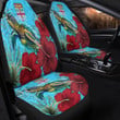 1sttheworld Car Seat Covers - Fiji Turtle Hibiscus Ocean Car Seat Covers A95