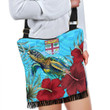 1sttheworld Crossbody Boho Handbag - Fiji Turtle Hibiscus Ocean Crossbody Boho Handbag A95