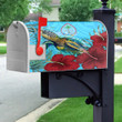 1sttheworld Mailbox Cover - Guam Turtle Hibiscus Ocean Mailbox Cover A95