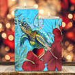 1sttheworld Candle Holder - Guam Turtle Hibiscus Ocean Candle Holder | 1sttheworld
